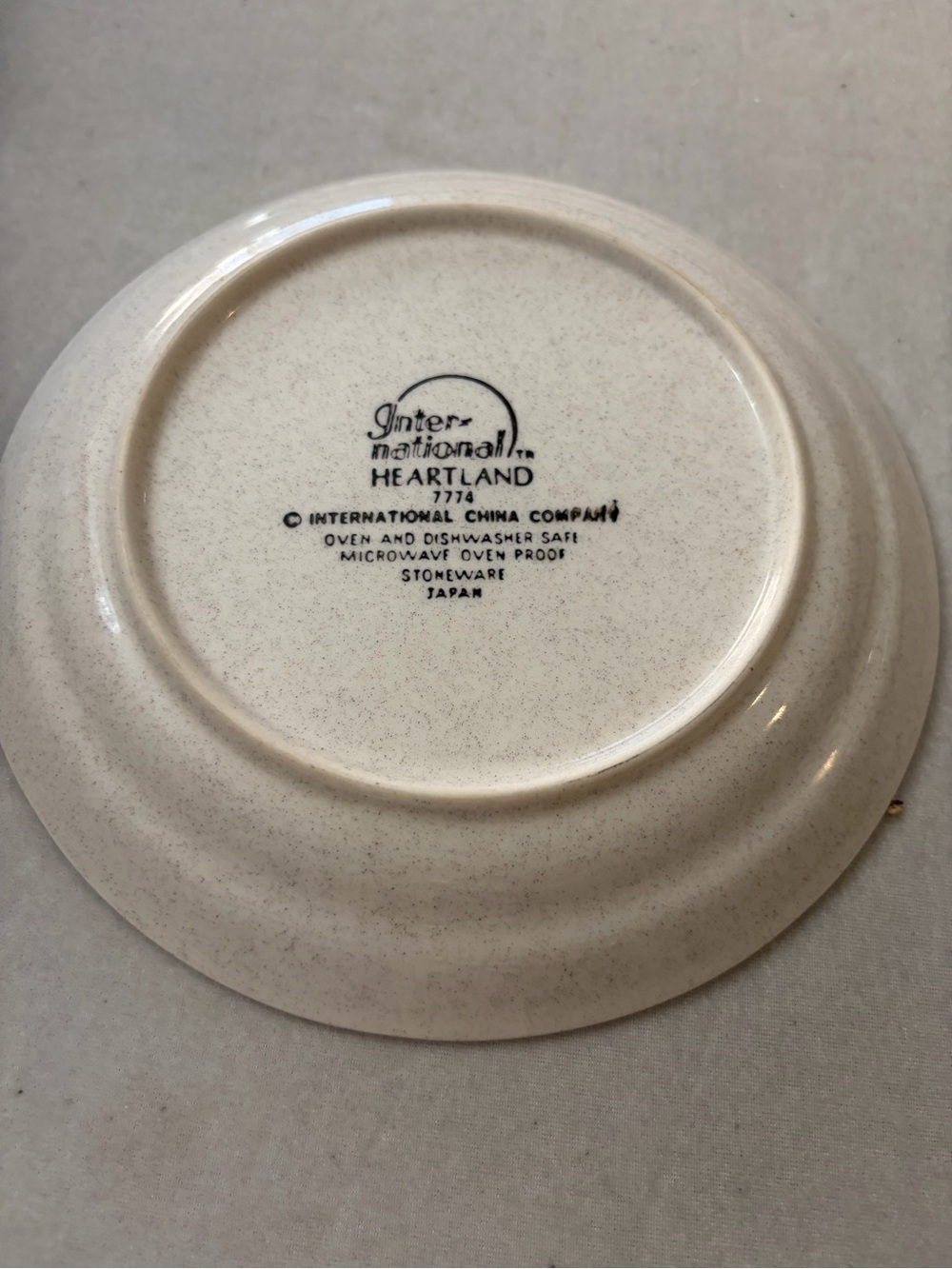 International Stoneware Cream Mug and Small Plate Set with Floral Accents - Picture 12 of 13